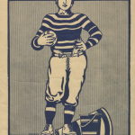 Vintage black and white program cover of Game program cover of a 1925 from a matchup between Baltimore City College and Baltimore Polytechnic Institute