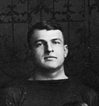 Vintage black and white publicity head shot of Eichenlaub in 1913