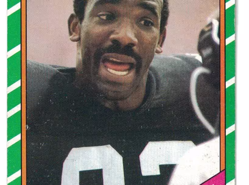 Full color John Stallworth Pittsburgh Steelers Topps football trading card.