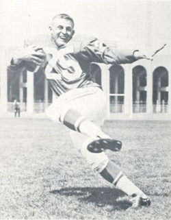 VIntage publicity black and white football pose for Eagles star halfback 1960 photo of Tommy McDonald for Philadelphia Eagles