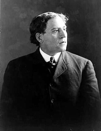 Publicity portrait in black and white of Coach Stagg in 1906, University of Chicago.