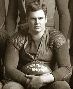 Benbrook in 1910 (from Michigan football team photograph)