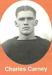 Vintage black and white photo with Illini orange border of University of Illinois Archives - University of Illinois Archives, Used under Fair use to help educate the public about this legend.