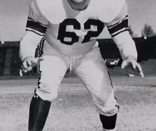 Bud McFadin 1953. By LA Ram photographer - Football Card Gallery, Public Domain,