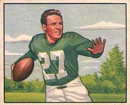 1950 Bowman card of Clyde Scott of the Eagles.