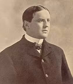 Vintage black and white Photograph of Garrett Cochran.