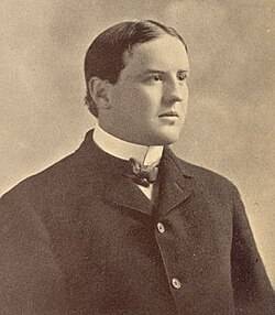 Vintage black and white Photograph of Garrett Cochran.