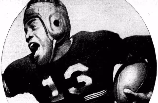 Vintage newspaper image of Kenny Washington 1945.