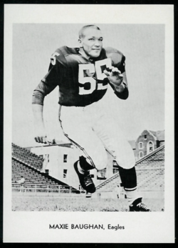 Black and white publicity card of Baughan in 1960 Eagles Photographer - Football Card Gallery
