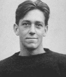 Vintage black and white publicity head shot of Paul Des Jardien 1914.
