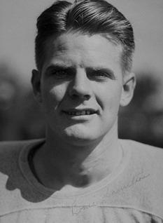 Vintage b/w publicity headshot photo of Bones Hamilton Stanford.