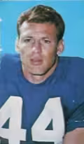 Full color 1969 Glendale Stamp of LeBeau for Detroit Lions.
