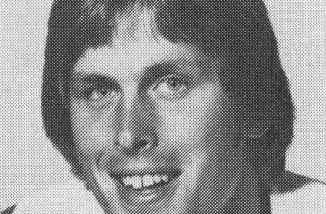 Vintage b/w game program publicity head shot of Jones in 1977.