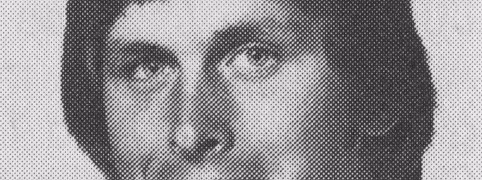 Vintage b/w game program publicity head shot of Jones in 1977.