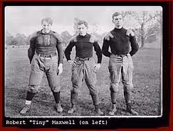 Vintage b/w photo of Bob "Tiny" Maxwell, 1905 while attending Swarthmore College.