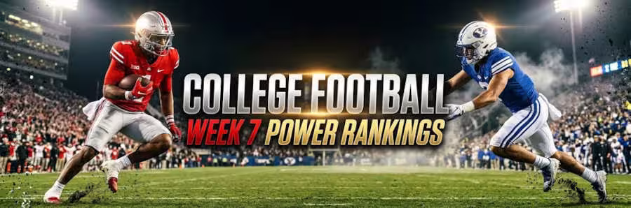 Thumbnail banner image of CFB Week 7 Power ranking.