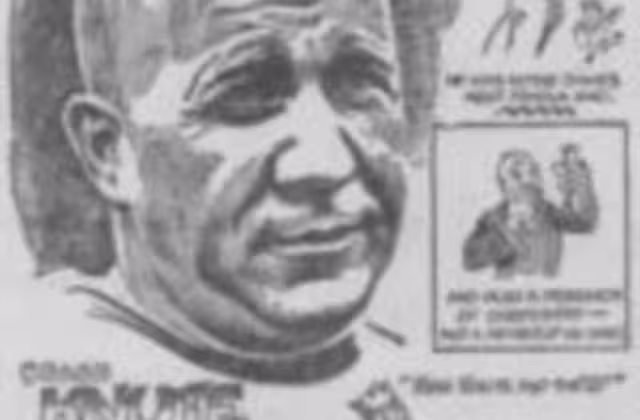 Sketches of Knute Rockne clipped from the The Milwaukee leader (Milwaukee, Wis.), October 24, 1926, (Morning Edition)