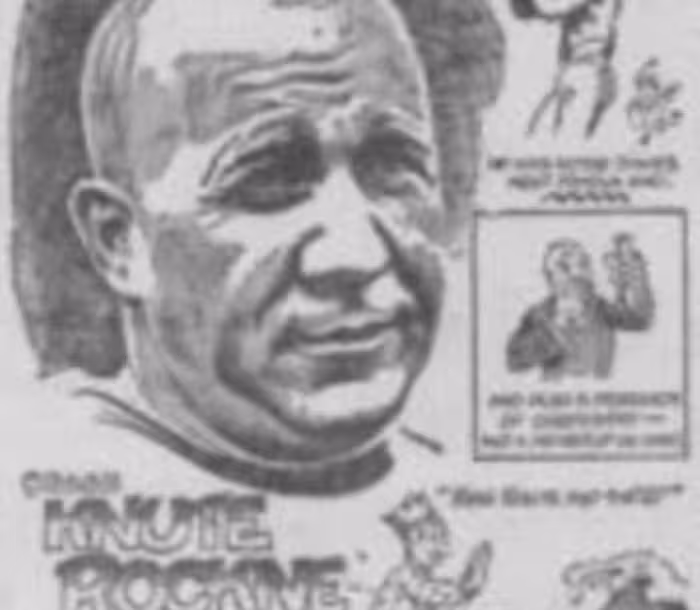 Sketches of Knute Rockne clipped from the The Milwaukee leader (Milwaukee, Wis.), October 24, 1926, (Morning Edition)