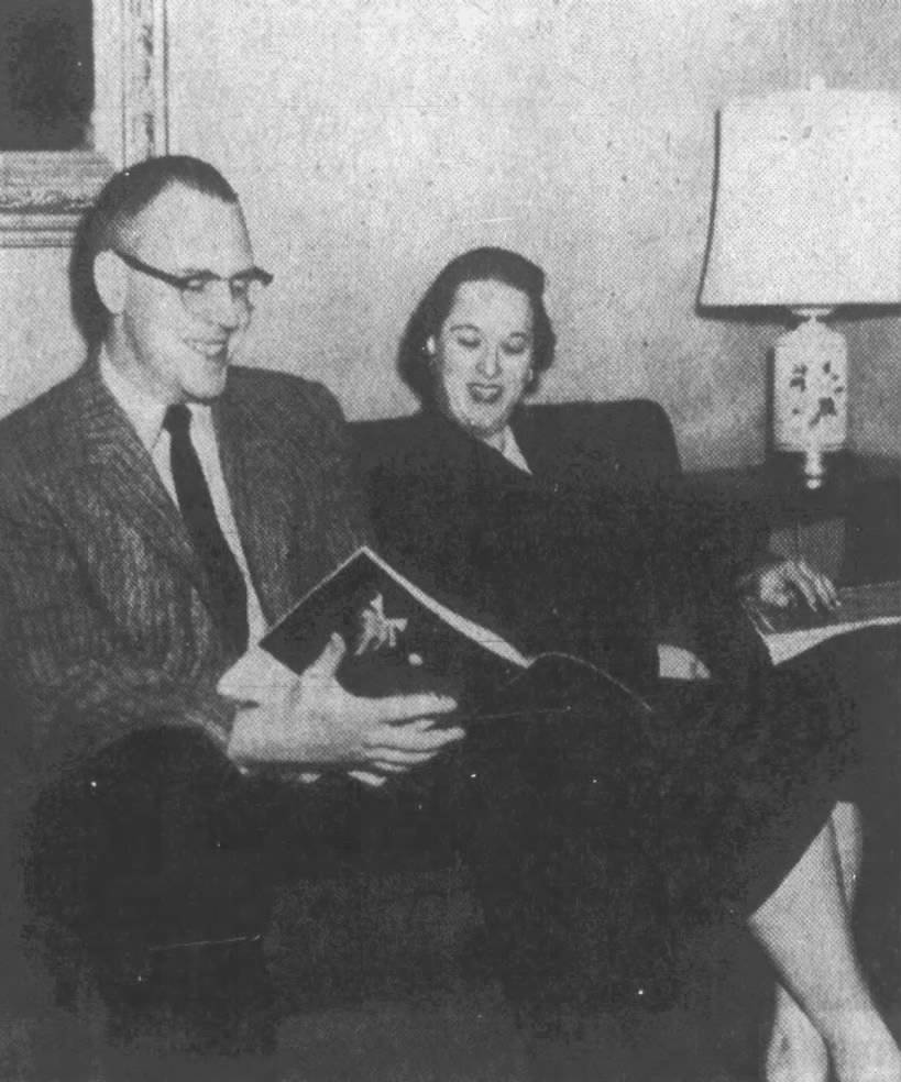 Roy Kramer, pictured alongside his wife Sara Jo circa 1958.